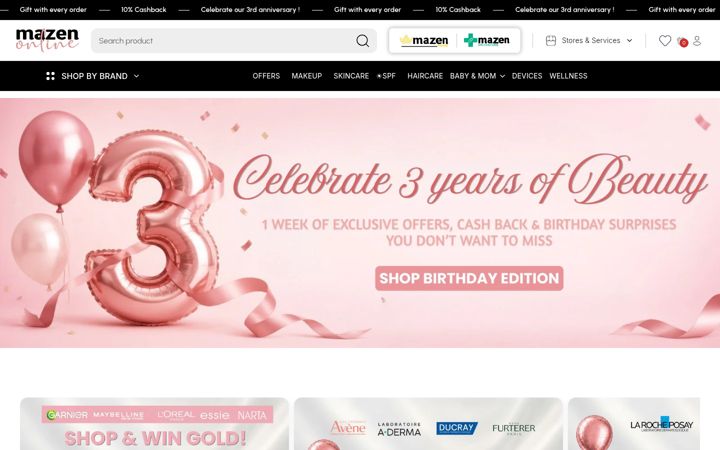 Screenshot of mazenonline.com