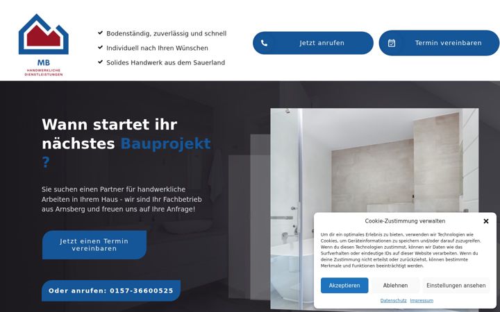 Screenshot of mb-handwerk.com