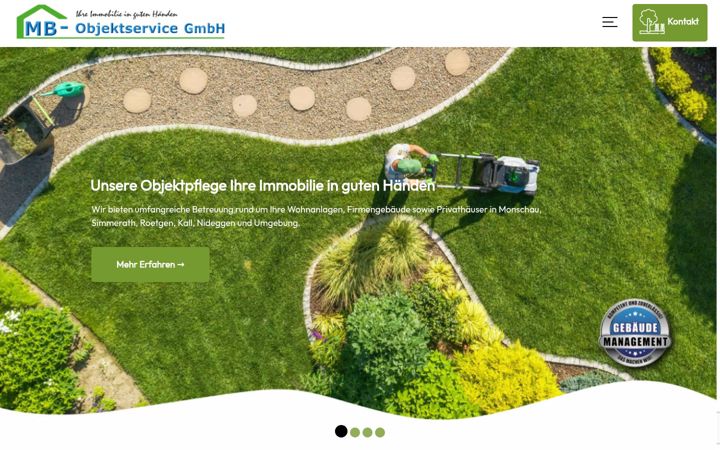 Skärmbild av mb-objektservice.de
