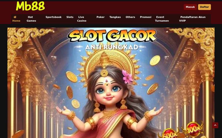 Screenshot of mb88slots.com