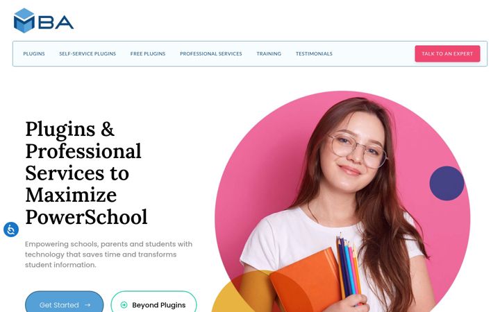 Captura de pantalla de mba-link.com