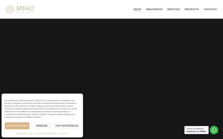 Screenshot of mbaodesign.com