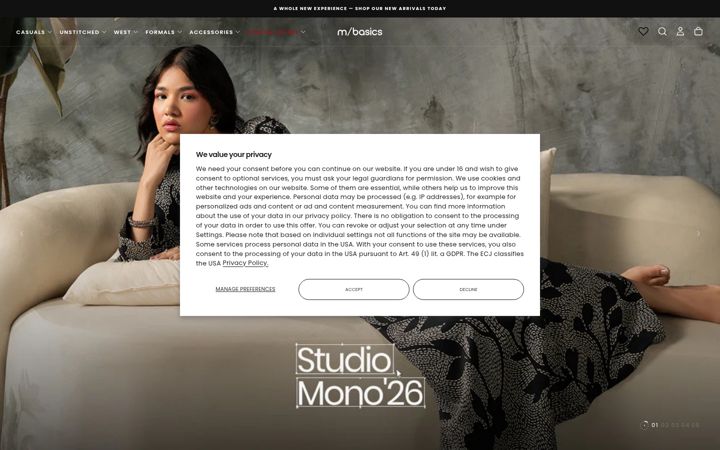 Screenshot van mbasics.pk