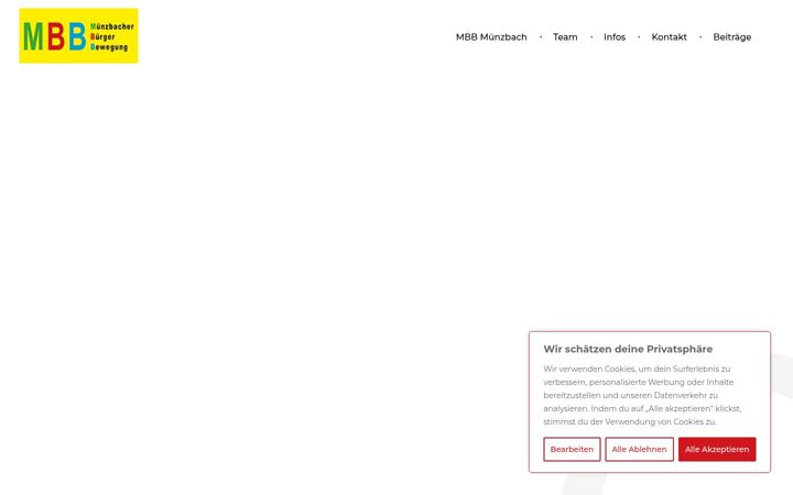 Screenshot of mbb-muenzbach.com