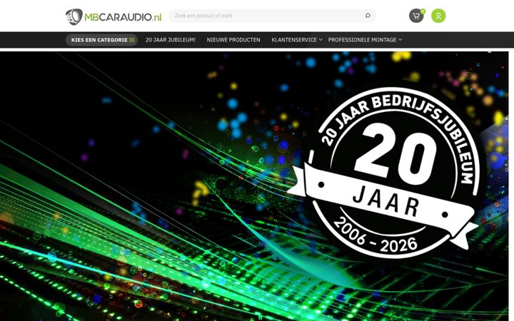 Zrzut ekranu mbcaraudio.nl