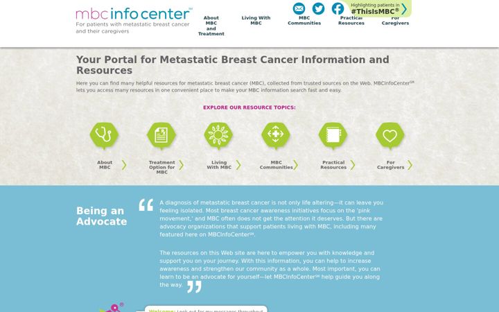 Screenshot of mbcinfocenter.com