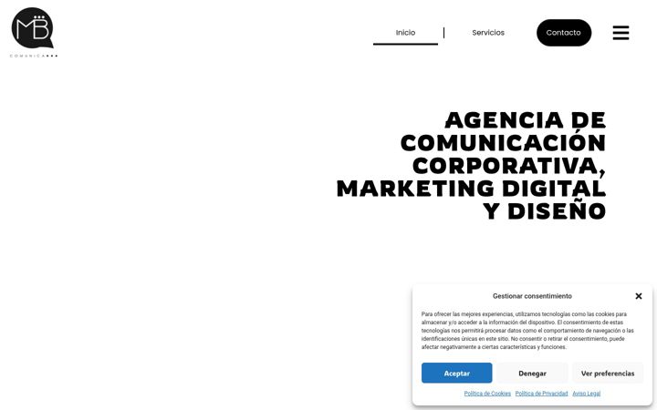 Screenshot of mbcomunica.com