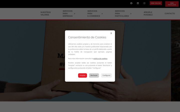 Screenshot of mbeturia.com