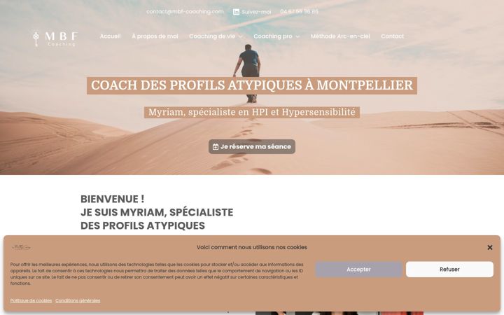 Screenshot of mbf-coaching.com