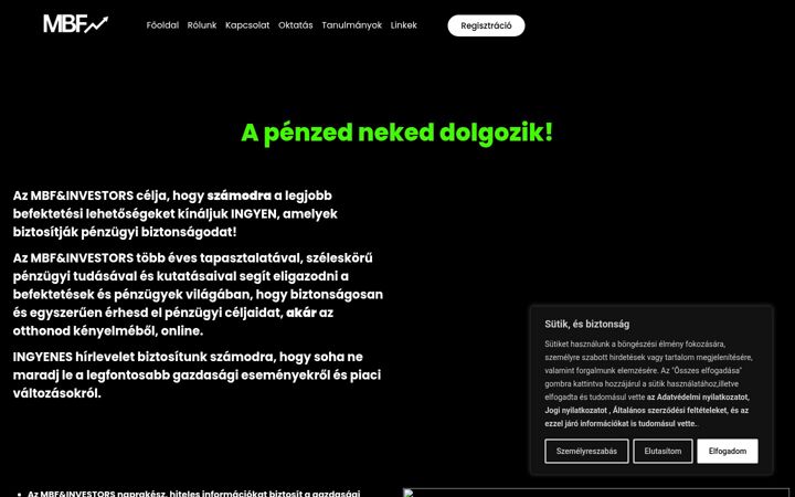 Screenshot of mbfandinvestors.com