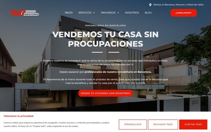 Screenshot of mbgestors.com