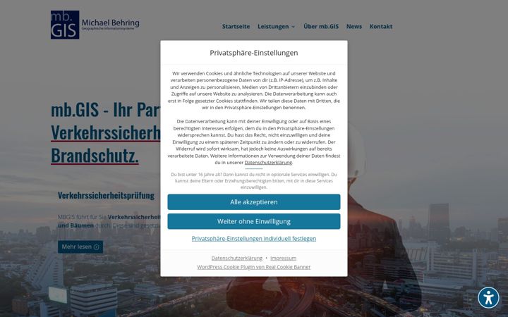Screenshot of mbgis.com