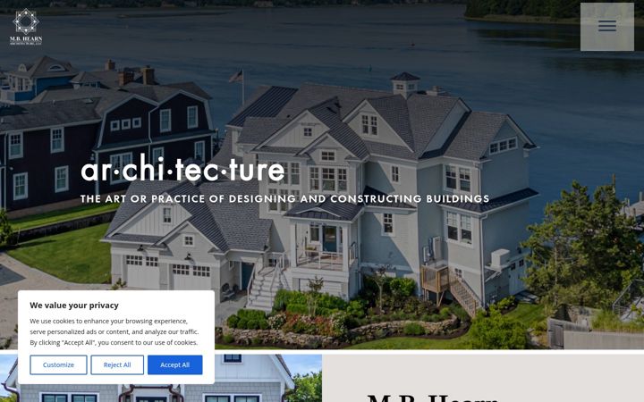 Screenshot of mbhearn.com