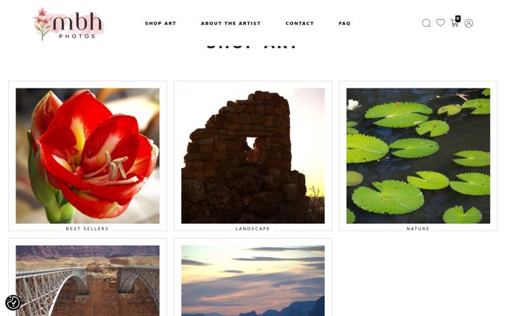 Screenshot of mbhphotos.com