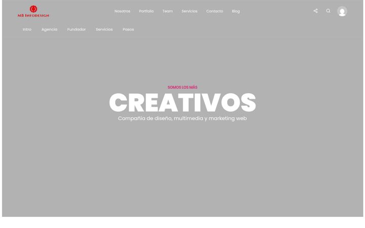 Screenshot of mbinfodesign.com