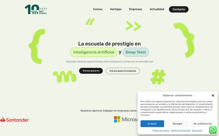Screenshot of mbitschool.com