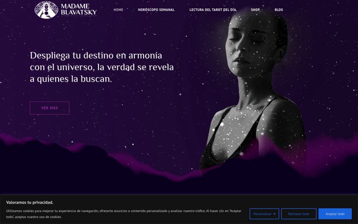 Screenshot of mblavatsky.com