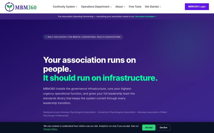 Screenshot of mbm360growth.com