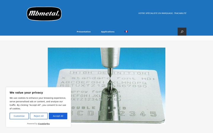 Screenshot of mbmetal.com