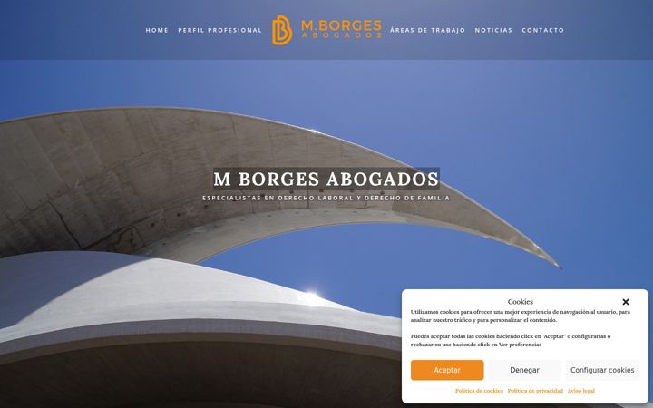 Screenshot of mborgesabogados.com