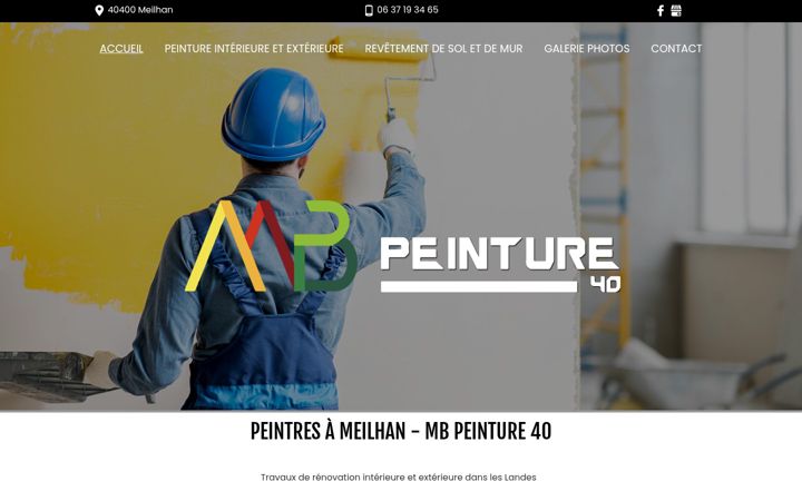 Screenshot of mbpeinture40.com