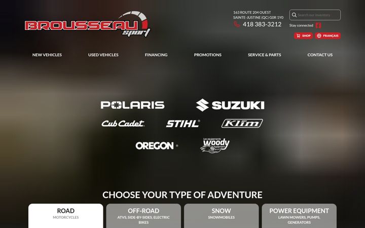 Screenshot of mbrousseau.com