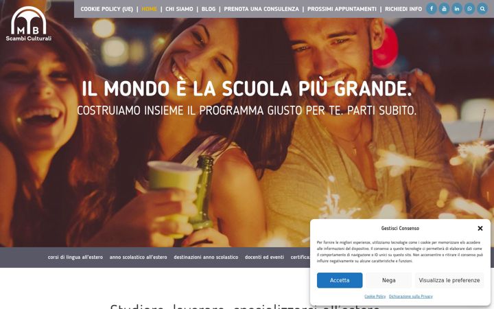 Screenshot of mbscambi.com