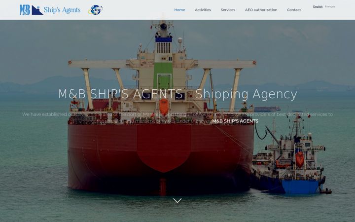 Screenshot of mbshipsagents.com