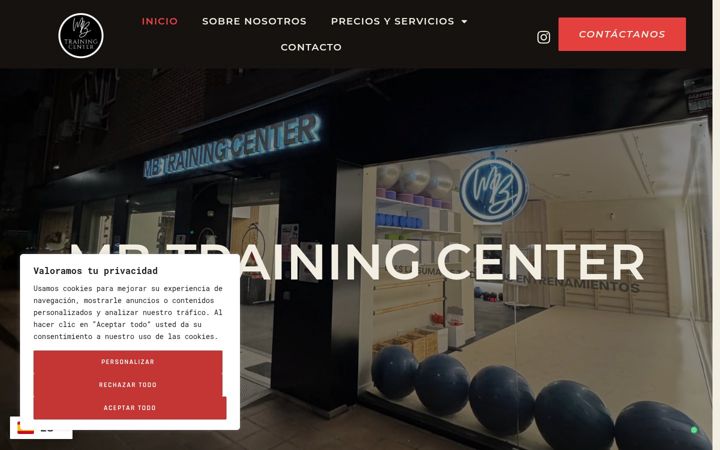 Screenshot of mbtrainingcenter.com