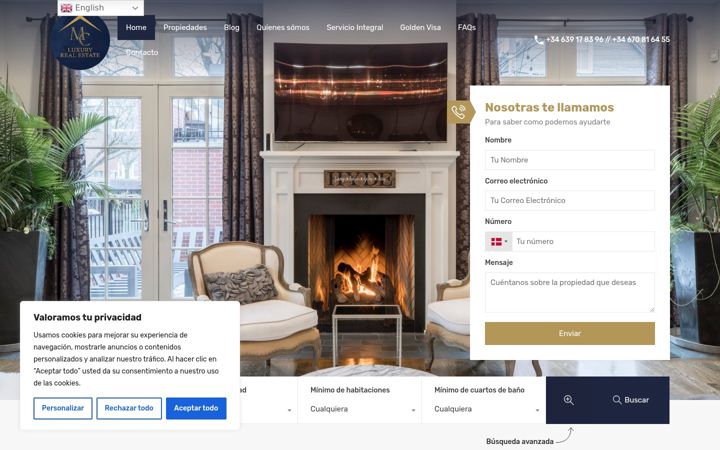 Screenshot of mc-luxuryrealestate.com