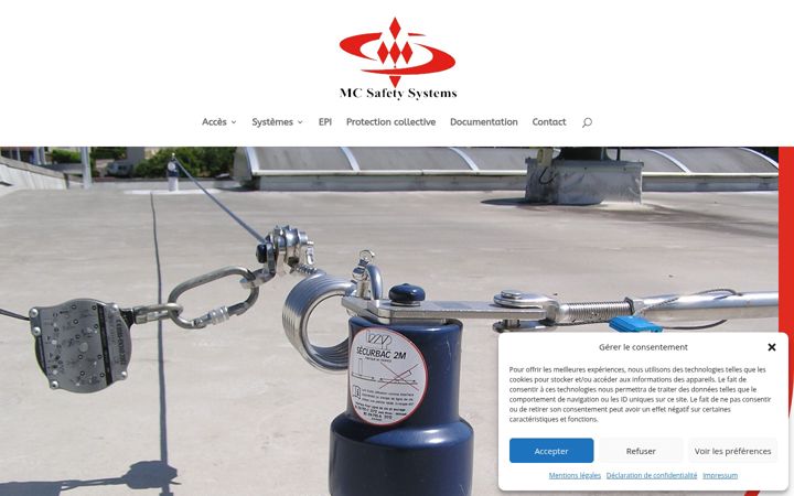 Screenshot of mc-safety-systems.com