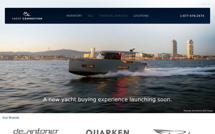 Screenshot of mc-yachts.com