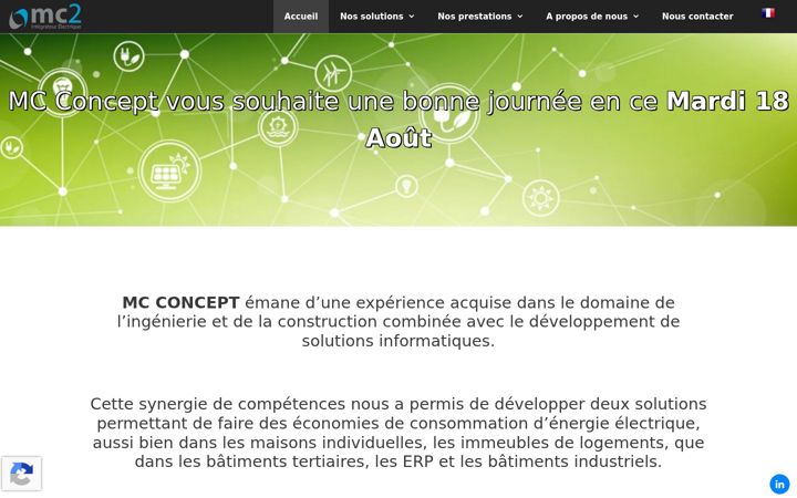 Screenshot of mc2-concept.com