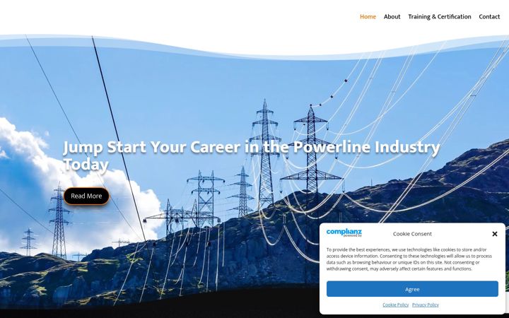 Screenshot of mc2powerline.com