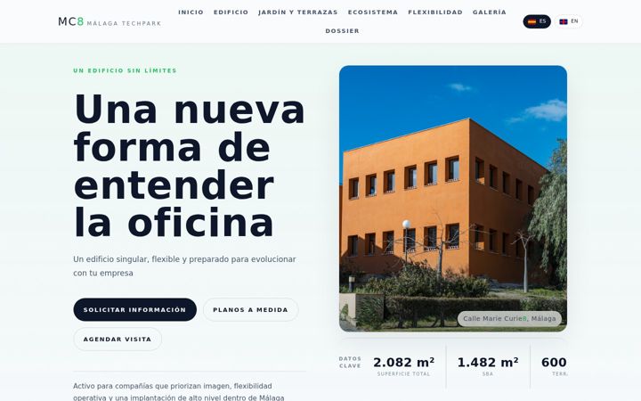 Screenshot of mc8malaga.com