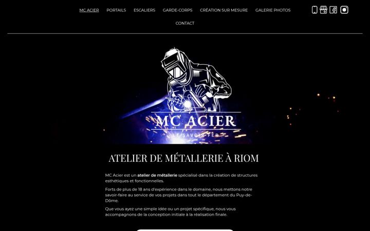 Screenshot of mcacier.com