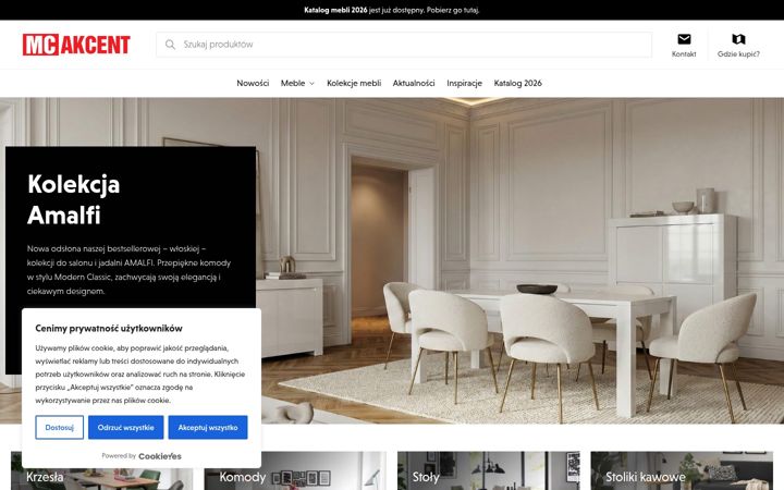 Screenshot of mcakcent.pl