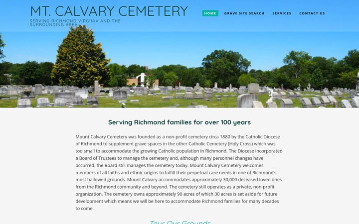Screenshot of mcalvary.com