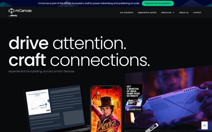 Screenshot of mcanvas.com