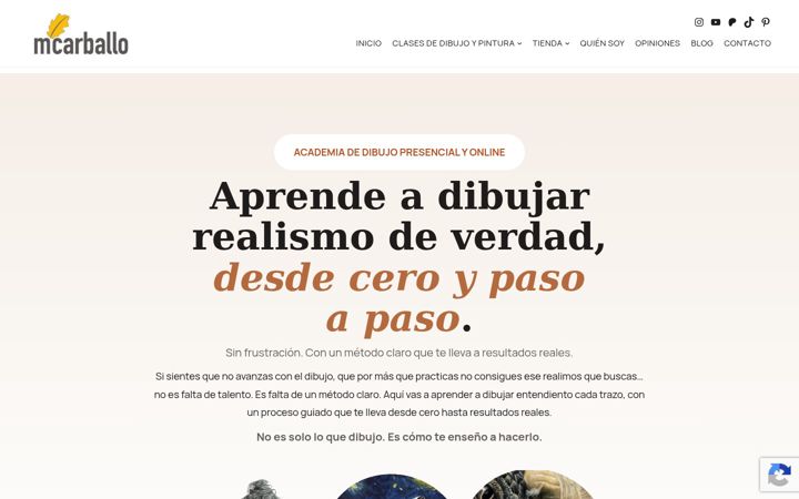 Screenshot of mcarballo.com