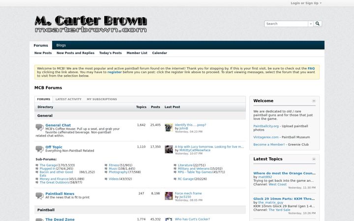 Kuvakaappaus sivustosta mcarterbrown.com