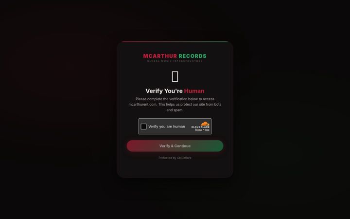 Screenshot of mcarthurent.com