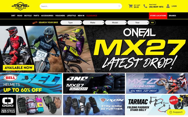Screenshot of mcas.com.au