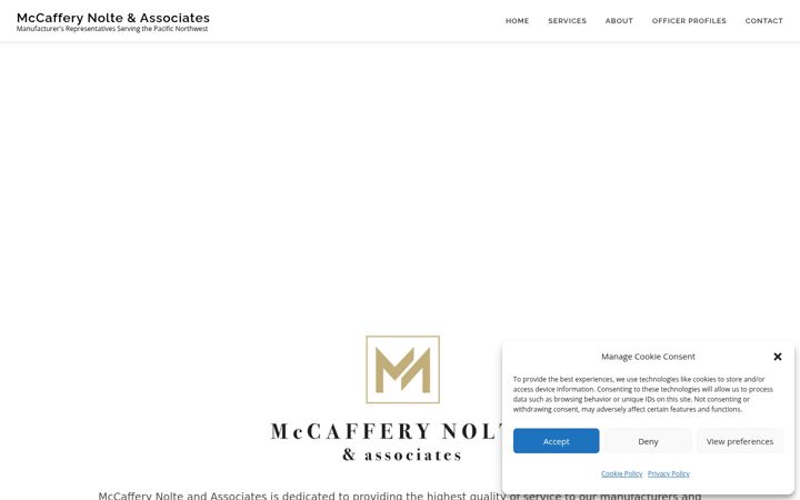 Screenshot of mcasales.com