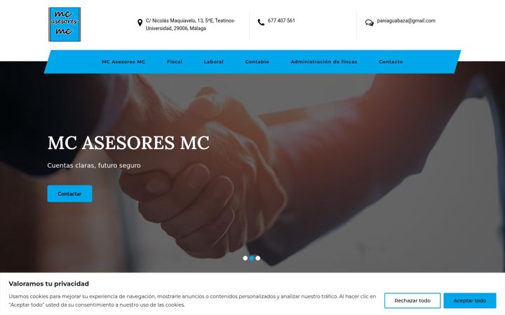 Screenshot of mcasesoresmc.com