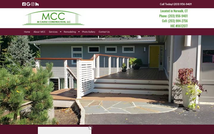 Screenshot of mcastleconstruction.com