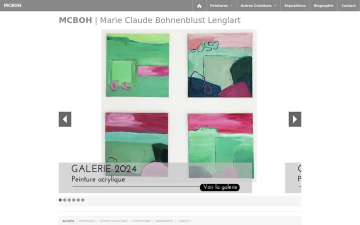 Screenshot of mcboh-peintre.com