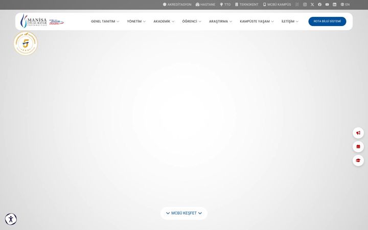 Screenshot von mcbu.edu.tr