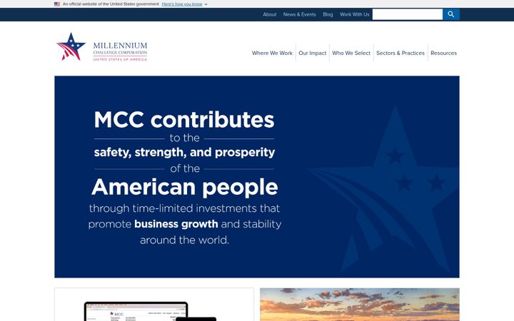 Screenshot of mcc.gov