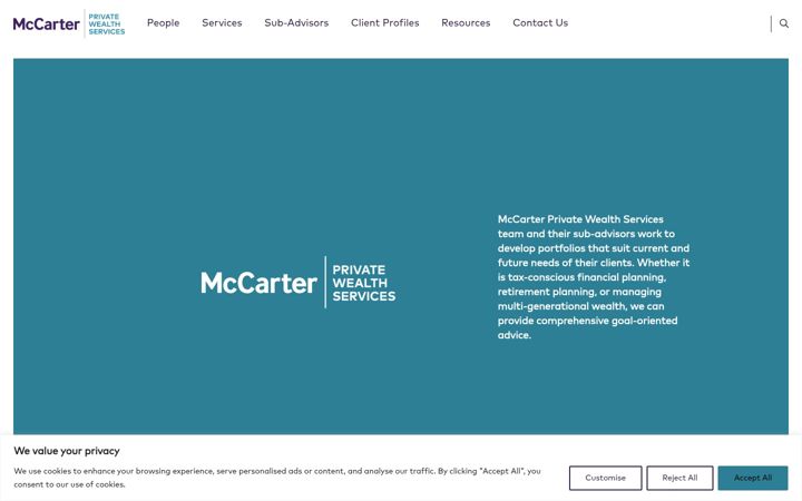 Screenshot of mccarterpws.com